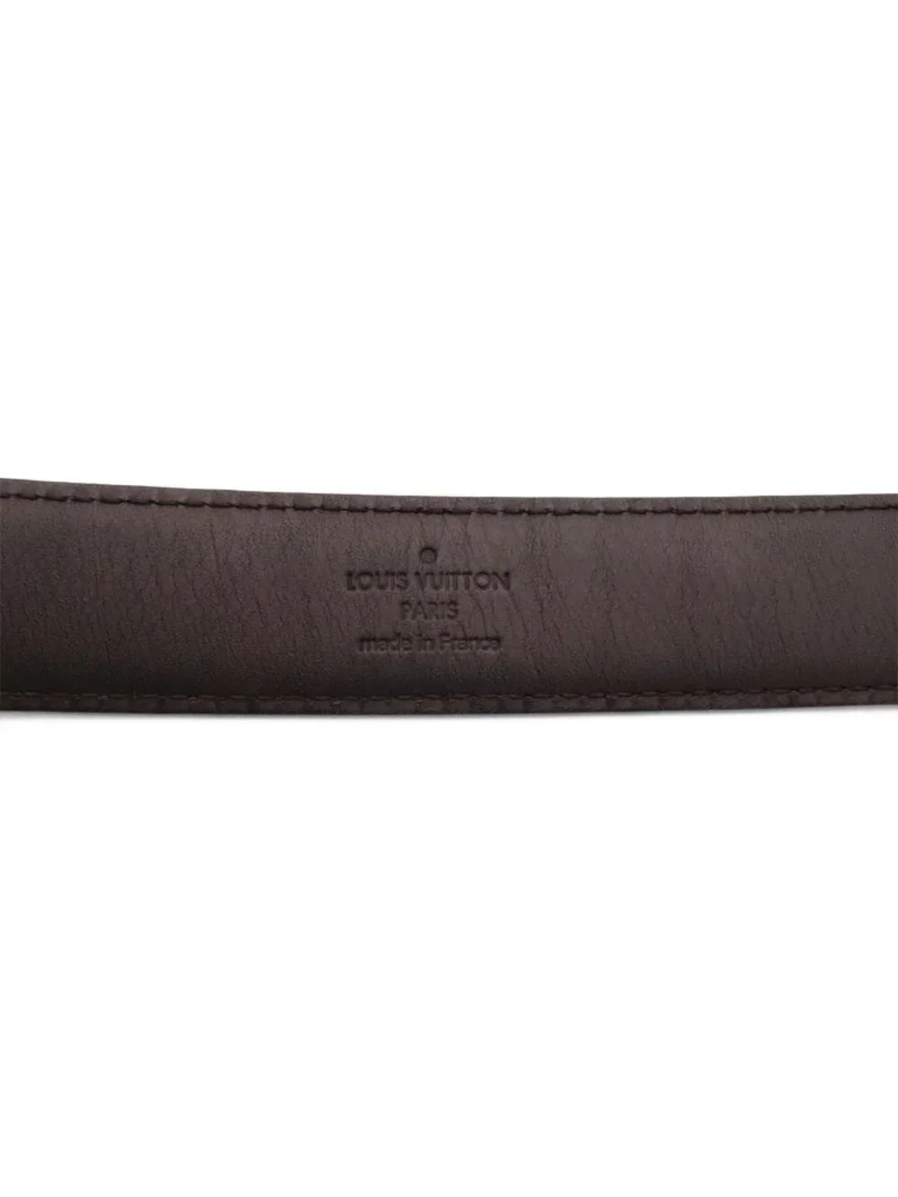 Louis Vuitton Damier Graphite Ceinture Force Belt Silver